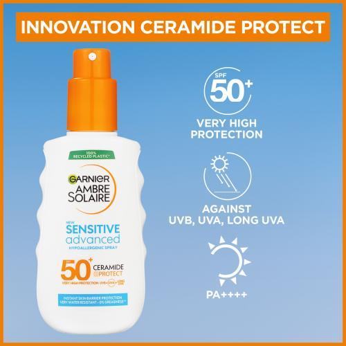Produktbild Garnier Ambre Solaire Sensitive Advanced (Sonnenspray, SPF 50, 150 ml)