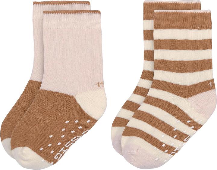 Lässig Antirutsch-Socken 2er-Set Rosa Karamell Gr. 27 - 30 (2er Pack, 27 - 30)