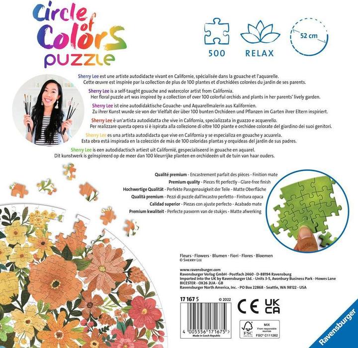 Produktbild Ravensburger Kreis der Farben - Blumen (500 Teile)