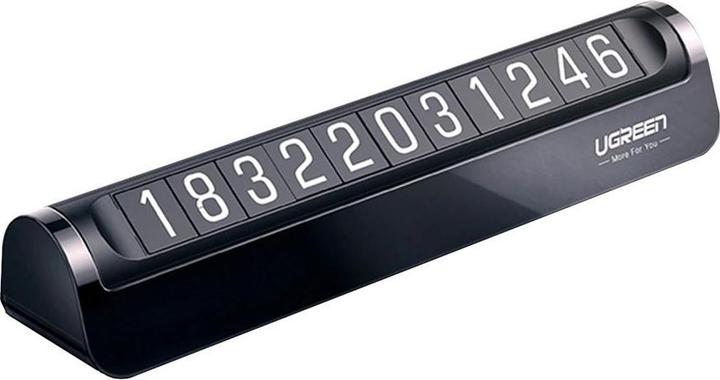 Produktbild Ugreen car telephone number plate black (LP178) (Front)
