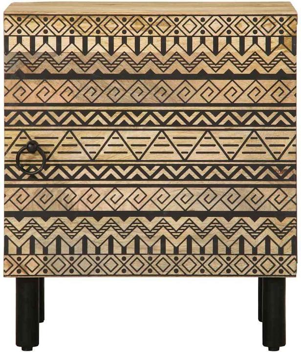 Immagine prodotto VidaXL Comodino Comodino Cassettiera Comodino Consolle 2 pezzi. Legno di mango grezzo (40 x 33,5 x 46 cm)