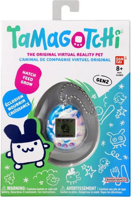 Bandai Tamagotchi Original Sky Shell | Tamagotchi Original Cyber Pet 90s Adults and Kids Toy with Ch