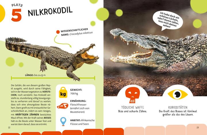 Immagine prodotto National Geographic Die tödlichsten Tiere. Ein aufregendes Count-Down der gefährlichsten Tiere (Top Ten) (Tedesco, Cristina Banfi, Massimo Miato, 2024)