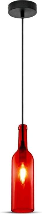 Produktbild V-TAC VT7558R Flaschen Hängelampe Rot (E14)