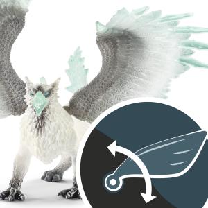 Image du produit Schleich Griffon de glace avec des ailes mobiles