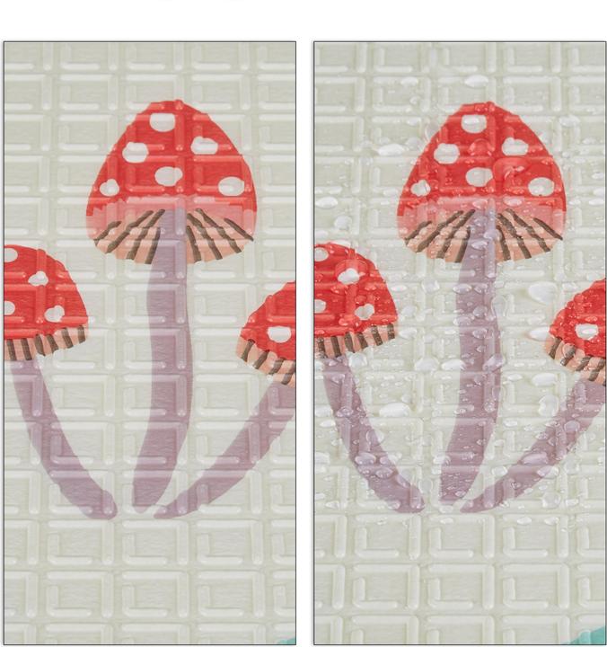 Produktbild Relaxdays Faltbare Kindermatte mit Waldtieren (195 x 150 x 1 cm)