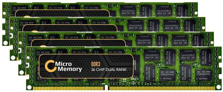 Image du produit CoreParts MicroMemory 64GB DDR3 1600MHz ECC/REG Kit 64GB DDR3 1600MHz ECC Module mémoire (DL380p Gen8 Gen8, 4 x 16GB)