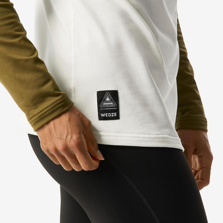 Actual product image Wedze Ski underwear functional shirt ladies wide cut - BL500 beige/khaki (XL)