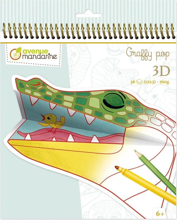 Produktbild Avenue Mandarine Malbuch Graffy Pop 3D