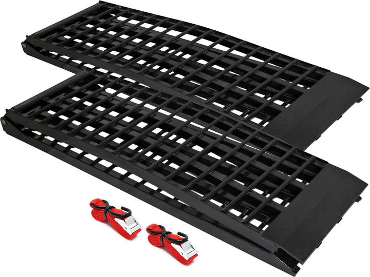 Actual product image Wiltec 2x folding loading ramp scooter ramp ATV Quad portable aluminium 274cm 800kg (108x17.7" 1760lbs