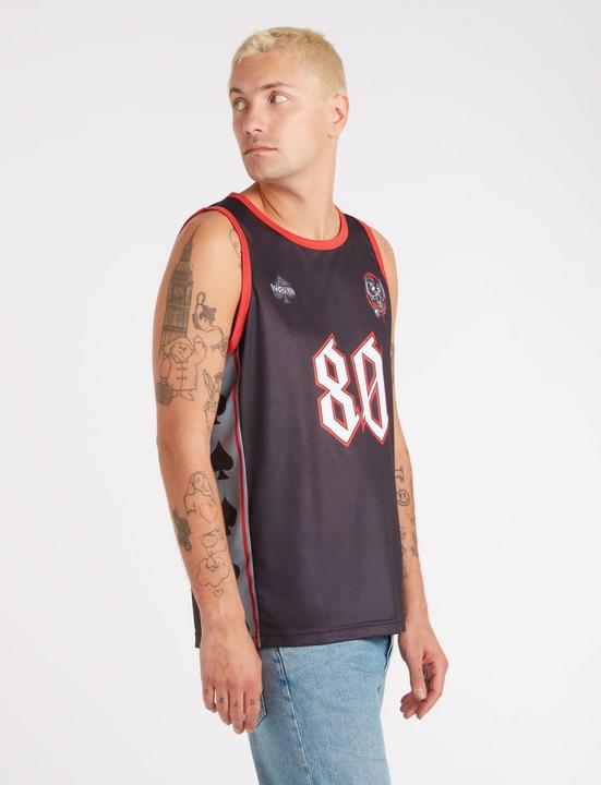 Actual product image Amplified Mens Live To Win Motorhead Basketball Jersey (S)
