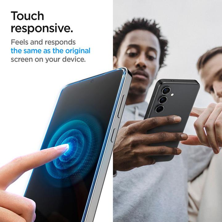 Actual product image Spigen Glas.TR Sam S24 S921 "EZ FIT" 2szt. szkło hartowane AGL07440 (2 Piece, Samsung Galaxy S24, Samsung Galaxy S25)