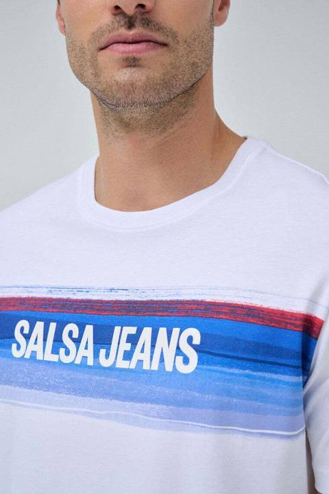 Produktbild Salsa Jeans T-Shirt T-Shirt Chest Print Branding (XL)