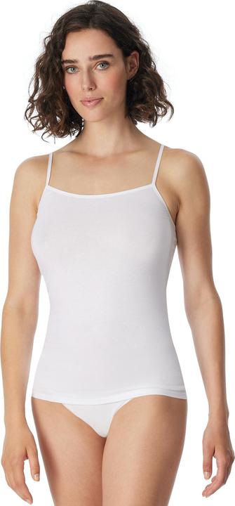 Actual product image Schiesser 2 Pack 95/5 Organic Cotton Spaghetti Top (34)