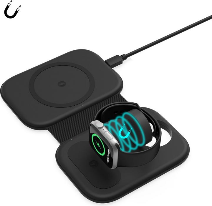 Actual product image Apfelkiste MagSafe Qi wireless charging pad for iPhone / Apple Watch / AirPods (15 W)
