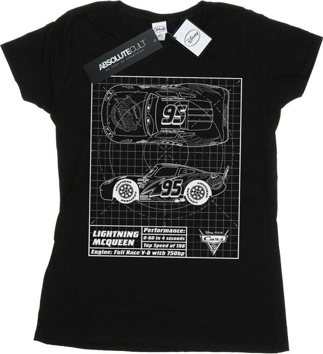 Produktbild Disney Cars Lightning McQueen Blueprint TShirt (L)