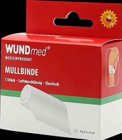 Produktbild Wundmed Elastische Mullbinde 4 m x 6 cm weiss
