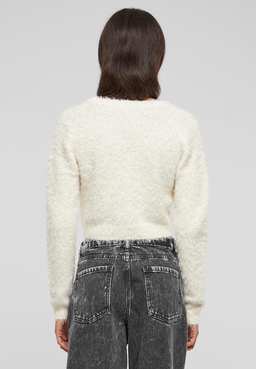 Image du produit Urban Classics Ladies Tied Cropped Feather Cardigan - 117653 (4XL)