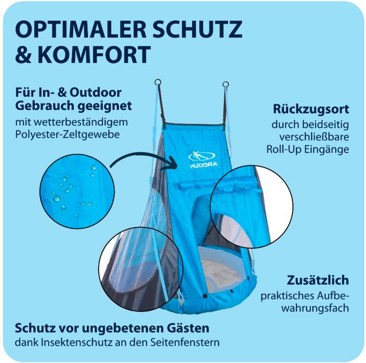 Actual product image Hudora Zelt Cosy Castle für Nestschaukel 90
