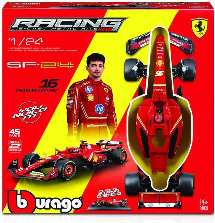 Produktbild Bburago Ferrari F1 SF-24 1/24 Kit Leclerc 2024