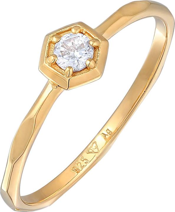 Image du produit Elli Bague en cristal, bague de fiançailles (56, Argent 925)