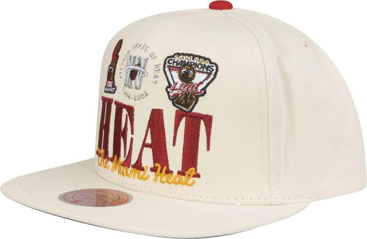 Mitchell & Ness Snapback Cap - RETRO FRAME Miami Heat (One Size)