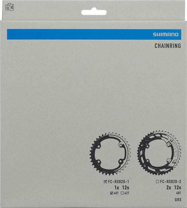 Produktbild Shimano Kettenblatt GRX FC-RX820-1 (40)