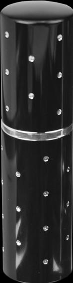 Taschenzerstäuber, schwarz, mit silbernen Punkten, für 10 ml, Höhe: 9 cm (10 ml)