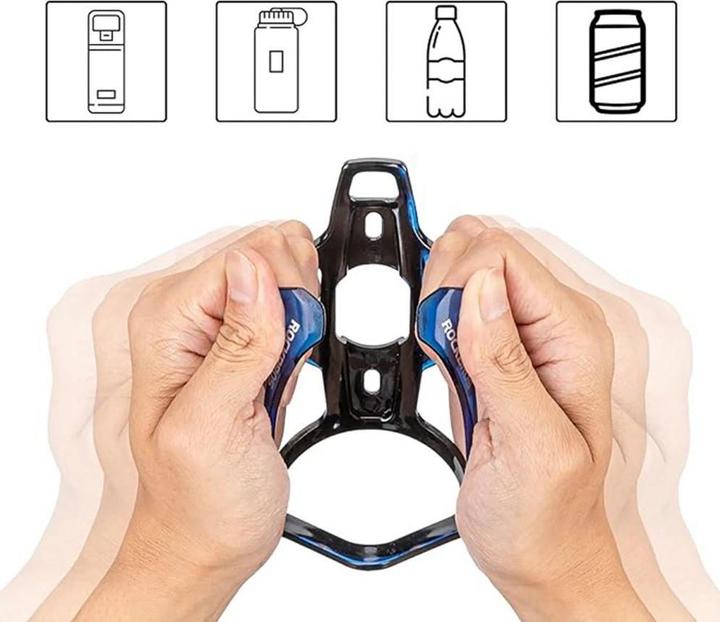 Produktbild Rockbros FK338 Fahrradhalter für Wasserflasche – Schwarz und Blau