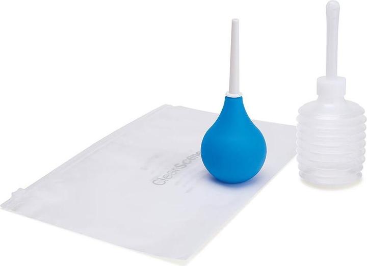 AquaClean Clean Scene 4 Piece Travel Bulb Douche Set - Compact and Convenient Anal Cleansing Set