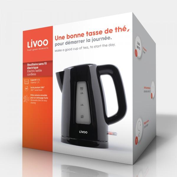 Image du produit Livoo Bouilloire sans fil électrique (1.70 l, Prise UE)