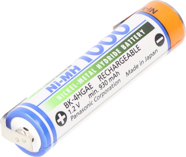 Produktbild Panasonic Akku BK-4HGAE Micro AAA HR-4U mit Lötfahne U-Form (AAA, 1000 mAh)