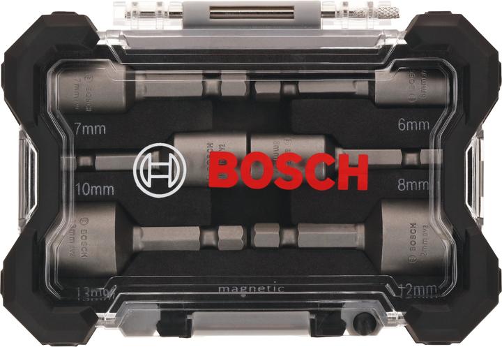 Actual product image Bosch Professional Zubehör Socket wrench set 6 pieces (10 mm, 8 mm, 7 mm, 6 mm, 12 mm, 13 mm)