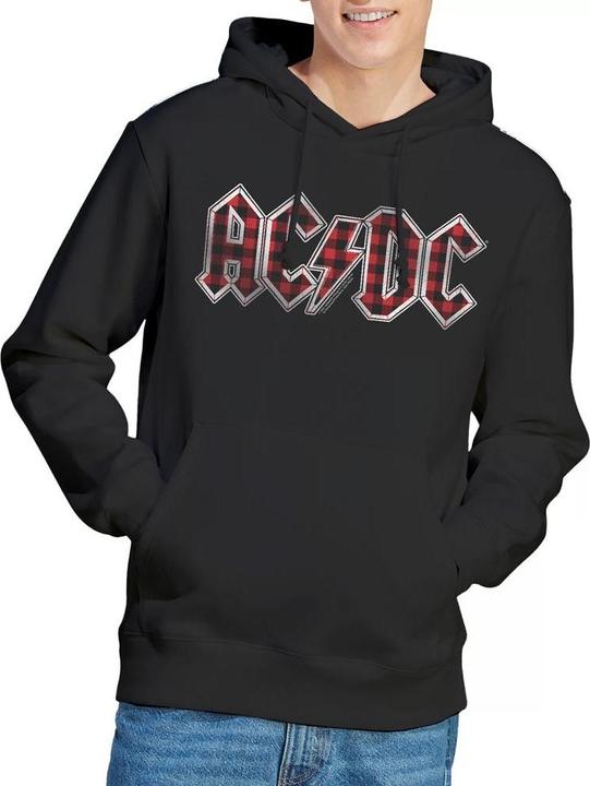 Immagine prodotto AC/DC Felpa con Cappuccio Logo Plaid Uomo (M)