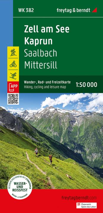 Image du produit Zell am See - Kaprun, carte de randonnée, de cyclisme et de loisirs 1:50 000, freytag & berndt, WK