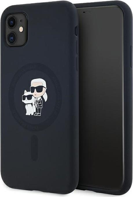 Produktbild Karl Lagerfeld KLHMN61SCMKCRHK iPhone 11 / Xr 6.1" czarny/black hardcase Silicone Karl & Choupette M (Apple iPhone 11)
