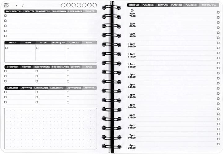 Immagine prodotto Biella CLAIREFON Agenda AgeBag senza data 782391C my Daily 125 fogli nero A5 (14,8 x 21 cm)