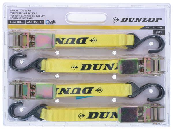 Actual product image Dunlop Tie down ratchet 4pc set