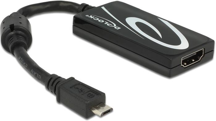 Produktbild Delock HDMI (Typ A) — Micro-B USB (HDMI, Micro USB, 20 cm)