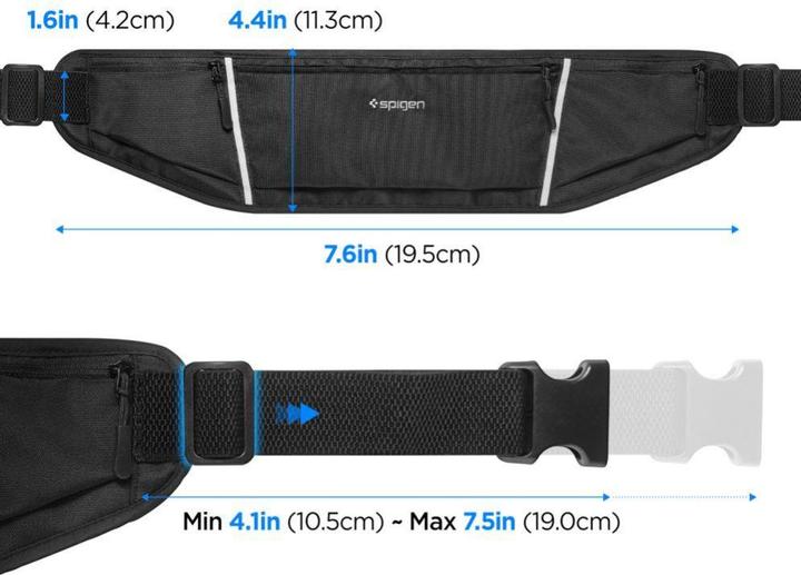 Produktbild Spigen Dynamic Shield Waist Bag czarny/ black saszetka biodrowa AMP04618
