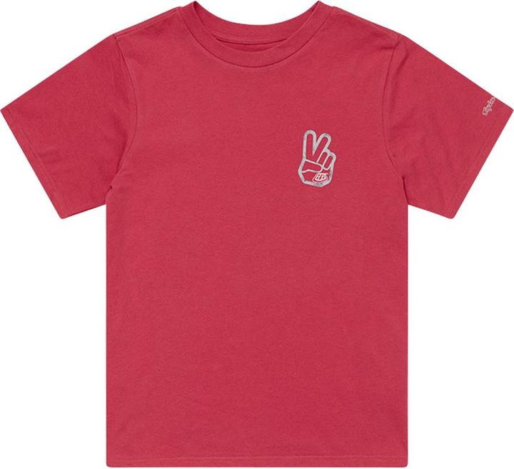 Troy Lee Designs Womens T-Shirt, Peace Out, fuchsia, S (S)