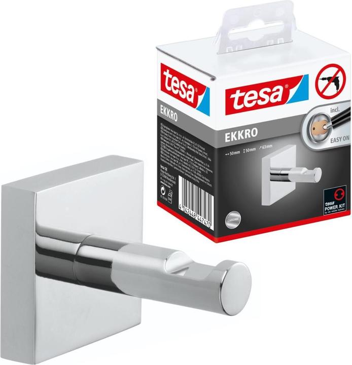 Actual product image tesa EKKRO coat hooks incl. adhesive solution without drilling
