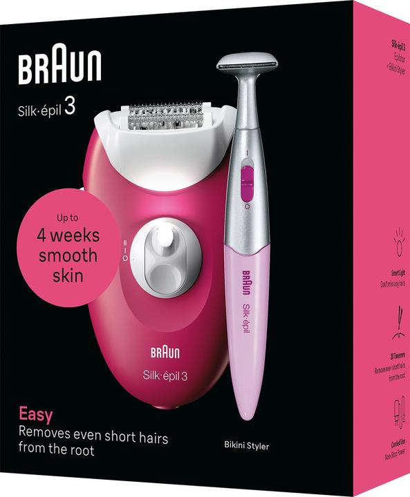 Actual product image Braun 3-202 Silk-épil epilator