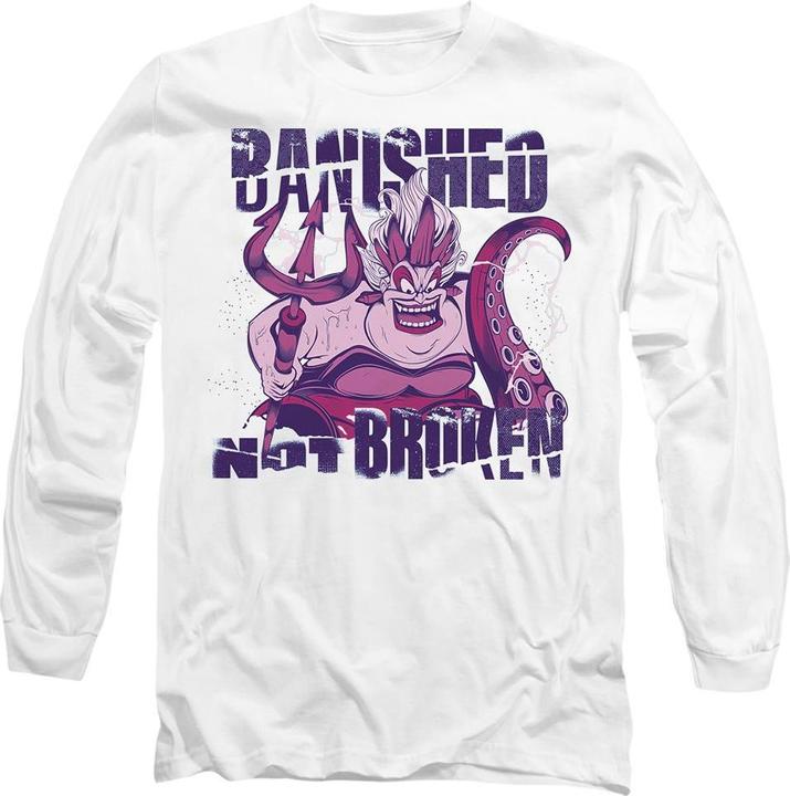 Actual product image Disney Villains Unisex Adult Banished Not Broken Ursula T-Shirt (L)