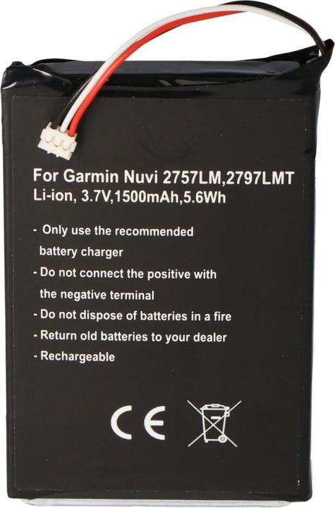 Produktbild Garmin Akku Nuvi 2757, Nüvi 2757, Nuvi 2757LM, Nüvi 2757LM, Nuvi 2797, Nüvi 2797, Nuvi 2797LMT, Nüvi 279...