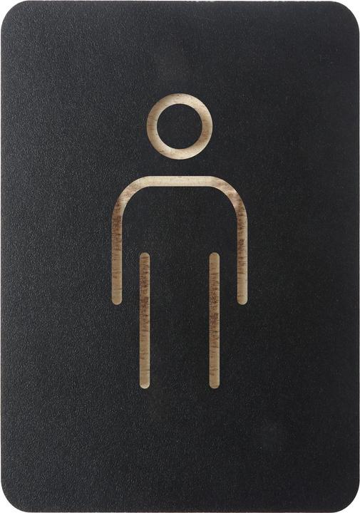 Produktbild Europel Piktogramm "WC Herren", schwarz