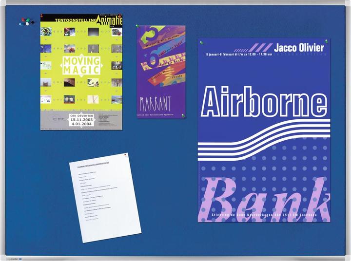 Legamaster Pinboard Premium 100 x 150 cm, Blue (Bulletin board, 150 x 100 cm)