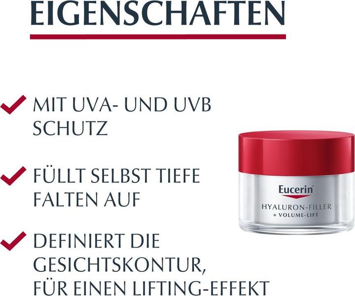 Produktbild Eucerin HYALURON-FILLER + VOLUME-LIFT Tagespflege für nor bis Mischhaut LSF 15 (50 ml, Tagescreme, SPF 15)