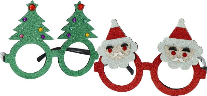 Image du produit Folat Verres Noël Sapin de Noël/Père Noël -