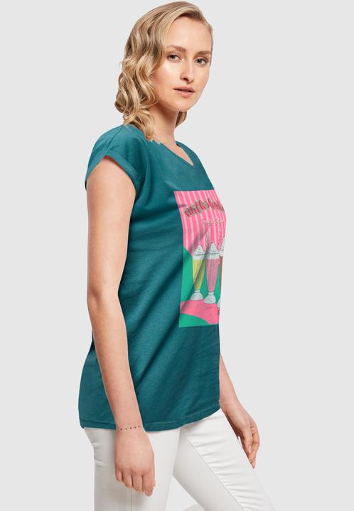 Actual product image Mister Tee MisterTee Ladies Milkshake Tee - Extended Shoulder Tee - 178079 (S)